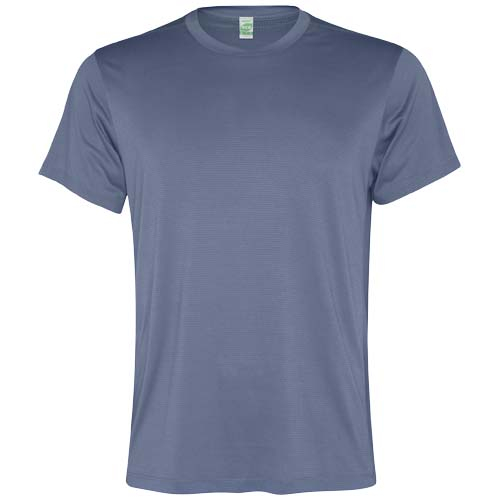 T-shirt publicitaire recyclé 130g homme Slam Roly Bleu zen